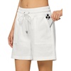image:imageWillit Womens Linen Shorts with PocketsWhite