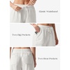 image:imageWillit Womens Linen Shorts with PocketsWhite