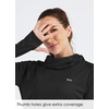 image:imageWillit Womens UPF 50 Sun Hoodie with Face Mask and PocketsBlack