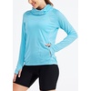 image:imageWillit Womens UPF 50 Sun Hoodie with Face Mask and PocketsBlue