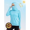 image:imageWillit Womens UPF 50 Sun Hoodie with Face Mask and PocketsBlue