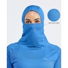 image:imageWillit Womens UPF 50 Sun Hoodie with Face Mask and PocketsBrilliant Blue