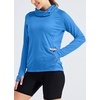 image:imageWillit Womens UPF 50 Sun Hoodie with Face Mask and PocketsBrilliant Blue