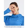 image:imageWillit Womens UPF 50 Sun Hoodie with Face Mask and PocketsBrilliant Blue