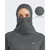 image:imageWillit Womens UPF 50 Sun Hoodie with Face Mask and PocketsDeep Gray