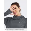 image:imageWillit Womens UPF 50 Sun Hoodie with Face Mask and PocketsDeep Gray