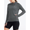 image:imageWillit Womens UPF 50 Sun Hoodie with Face Mask and PocketsDeep Gray