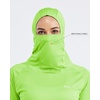 image:imageWillit Womens UPF 50 Sun Hoodie with Face Mask and PocketsFluorescent Green