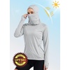 image:imageWillit Womens UPF 50 Sun Hoodie with Face Mask and PocketsGray