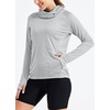 image:imageWillit Womens UPF 50 Sun Hoodie with Face Mask and PocketsGray