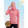 image:imageWillit Womens UPF 50 Sun Hoodie with Face Mask and PocketsPink