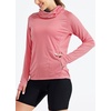 image:imageWillit Womens UPF 50 Sun Hoodie with Face Mask and PocketsPink