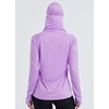 image:imageWillit Womens UPF 50 Sun Hoodie with Face Mask and PocketsPurple