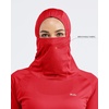image:imageWillit Womens UPF 50 Sun Hoodie with Face Mask and PocketsRed
