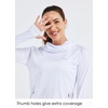 image:imageWillit Womens UPF 50 Sun Hoodie with Face Mask and PocketsWhite