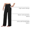 image:imageWillit Womens Wide Leg Yoga Pants Work Dress Pants 27 28 30 32Black
