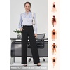 image:imageWillit Womens Wide Leg Yoga Pants Work Dress Pants 27 28 30 32Black
