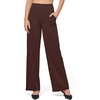 image:imageWillit Womens Wide Leg Yoga Pants Work Dress Pants 27 28 30 32Brown