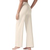 image:imageWillit Womens Wide Leg Yoga Pants Work Dress Pants 27 28 30 32Cream