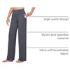 image:imageWillit Womens Wide Leg Yoga Pants Work Dress Pants 27 28 30 32Gray