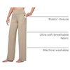 image:imageWillit Womens Wide Leg Yoga Pants Work Dress Pants 27 28 30 32Khaki
