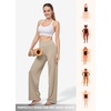 image:imageWillit Womens Wide Leg Yoga Pants Work Dress Pants 27 28 30 32Khaki