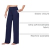 image:imageWillit Womens Wide Leg Yoga Pants Work Dress Pants 27 28 30 32Navy