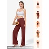 image:imageWillit Womens Wide Leg Yoga Pants Work Dress Pants 27 28 30 32Wine Red