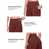 image:imageWillit Womens Wide Leg Yoga Pants Work Dress Pants 27 28 30 32Wine Red