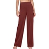 image:imageWillit Womens Wide Leg Yoga Pants Work Dress Pants 27 28 30 32Wine Red