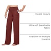 image:imageWillit Womens Wide Leg Yoga Pants Work Dress Pants 27 28 30 32Wine Red