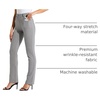 image:imageWillit Womens Yoga Dress Pants Straight Leg 2829303133Charcoal Light Gray