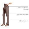 image:imageWillit Womens Yoga Dress Pants Straight Leg 2829303133Deep Taupe