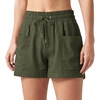 image:imageWillit Womens 4 Linen Blend Casual ShortsArmy Greenupdate