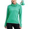 image:imageWillit Womens UPF 50 Sun Hoodie with Face Mask and PocketsGreen