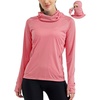 image:imageWillit Womens UPF 50 Sun Hoodie with Face Mask and PocketsPink