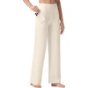 image:imageWillit Womens Wide Leg Yoga Pants Work Dress Pants 27 28 30 32Cream