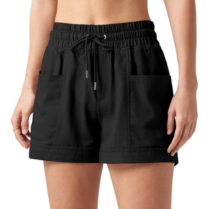 image:imageWillit Womens 4 Linen Blend Casual ShortsBlackupdate