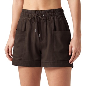 image:imageWillit Womens 4 Linen Blend Casual ShortsDark Brownupdate