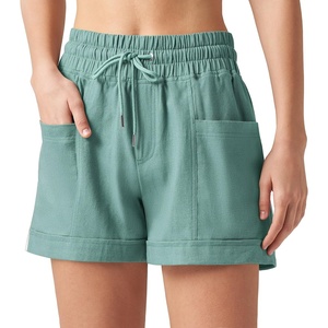 image:imageWillit Womens 4 Linen Blend Casual ShortsLake Green