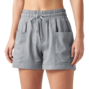 image:imageWillit Womens 4 Linen Blend Casual ShortsLight Grayupdate