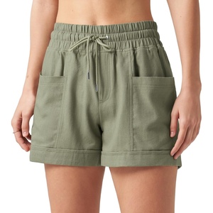 image:imageWillit Womens 4 Linen Blend Casual ShortsSage Greenupdate