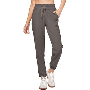 image:imageWillit Womens Linen Joggers Pants Lightweight BreathableGrayupdate