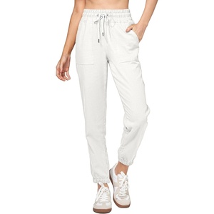 image:imageWillit Womens Linen Joggers Pants Lightweight BreathableWhiteupdate