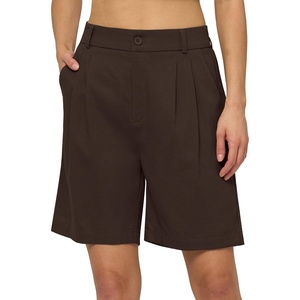image:imageWillit Womens Linen Shorts Wide LegDark Brownupdate
