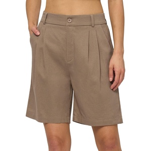 image:imageWillit Womens Linen Shorts Wide LegDeep Khakiupdate
