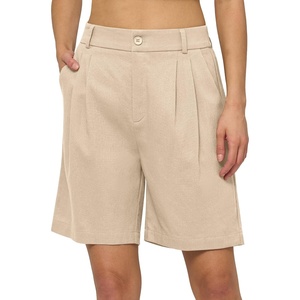 image:imageWillit Womens Linen Shorts Wide LegKhakiupdate