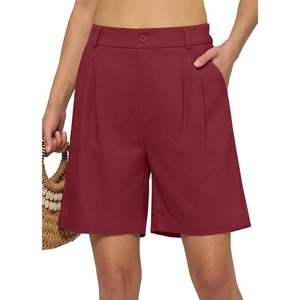 image:imageWillit Womens Linen Shorts Wide LegRose