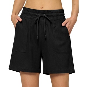 image:imageWillit Womens Linen Shorts with PocketsBlack