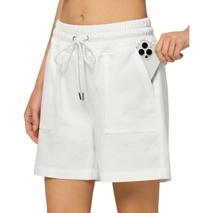 image:imageWillit Womens Linen Shorts with PocketsWhiteupdate